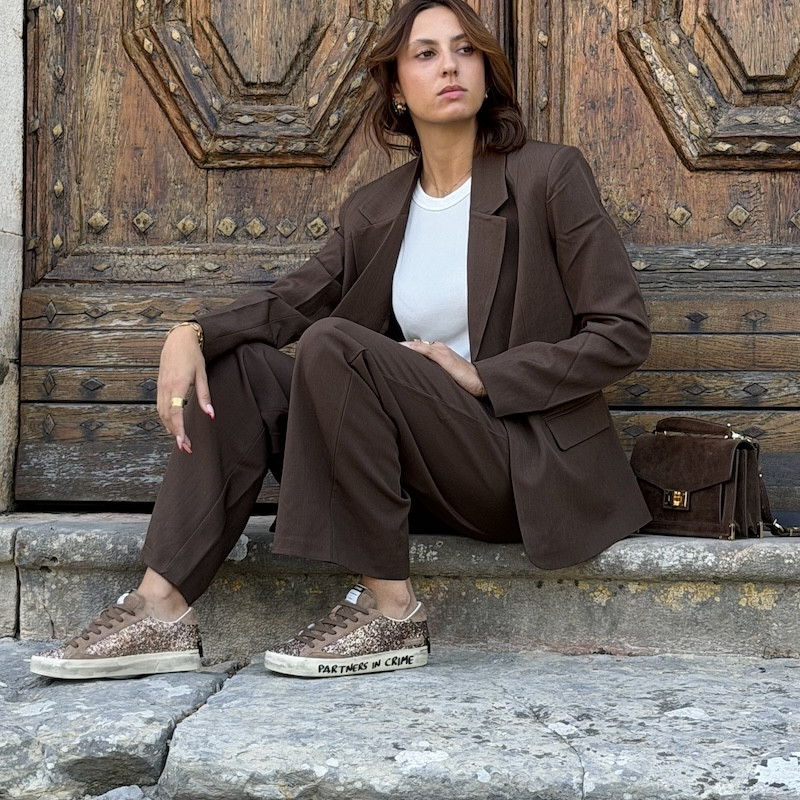 image demo Pantalon Ichi IHFAVA WIDE PA Choco H26 